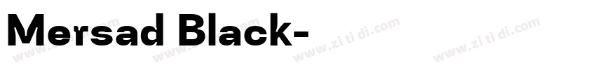 Mersad Black字体转换
